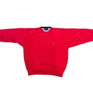 Tommy Hilfiger Firestone Country Club V-Neck Red Golf Sweater